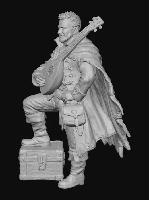 3D model for The Traveling Bard