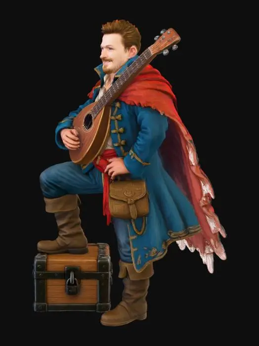 3D model for The Traveling Bard
