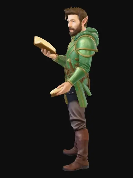 3D model for The Elven Scholar