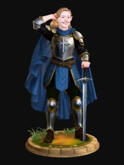3D model for Valiant Elf Knight