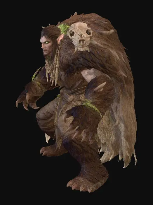 3D model for Mossbound Warlord