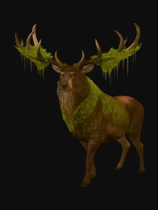 3D model for Moss-Wreathed Moose