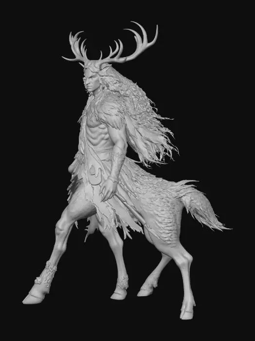3D model for Antlered Warden of the Forest