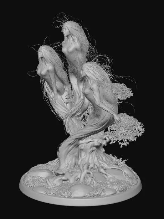 3D model for wood spirit