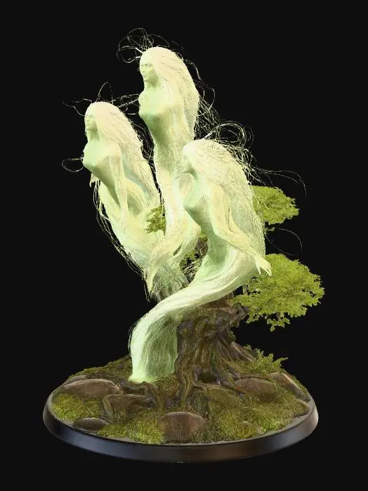 3D model for wood spirit