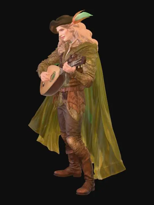 3D model for Woodelf Bard