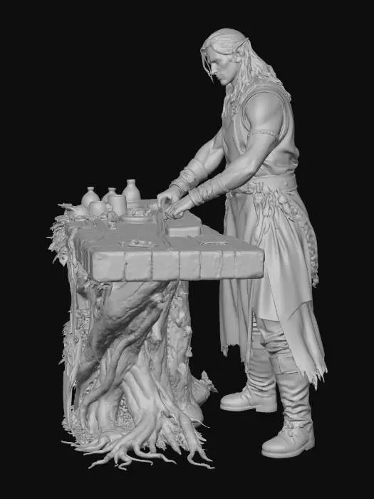 3D model for Elven Blacksmith at the Forest Forge