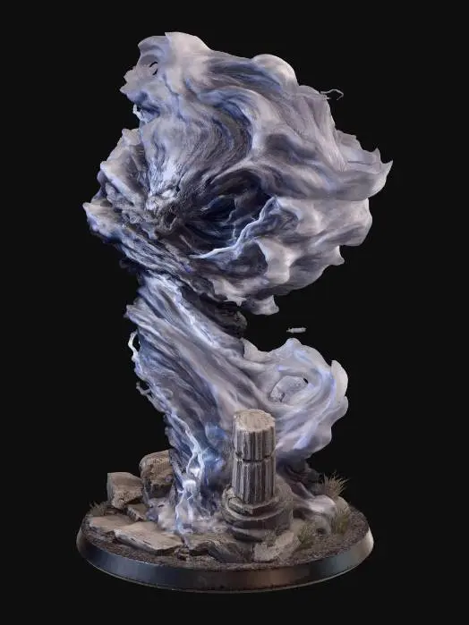 3D model for Air elemental medium