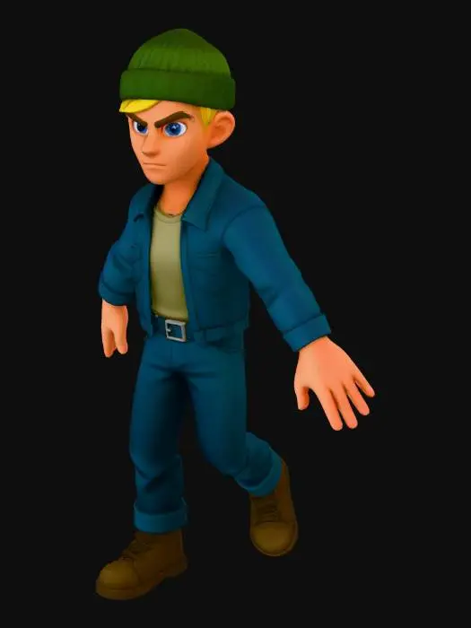 3D model for Adventurous Hero