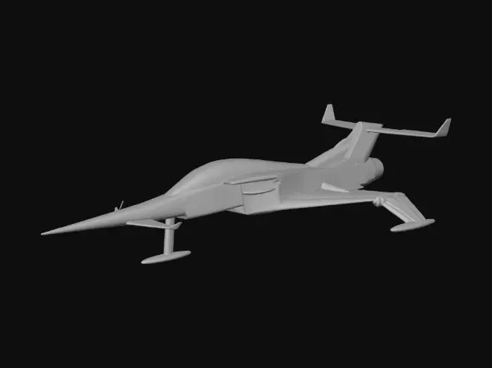 3D model for Angel interceptor from Captain Scarlet