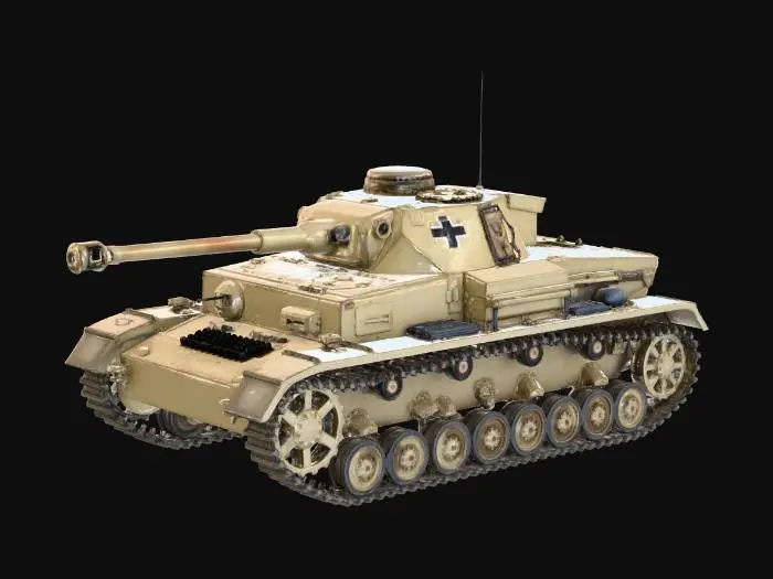 3D model for panzer 4 Tank on Display
