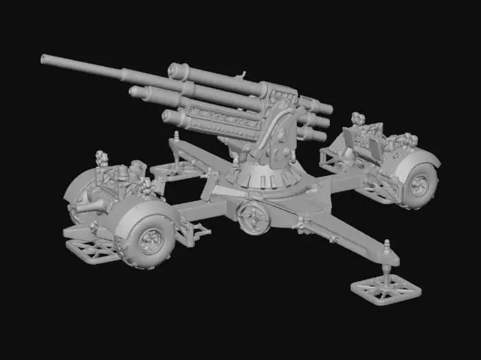 3D model for Flak 88mm
