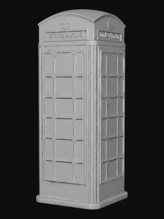 3D model for British telephone Box,