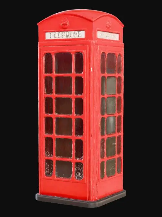 3D model for British telephone Box,