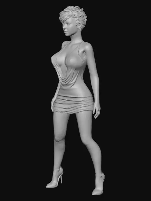 3D model for Black dress