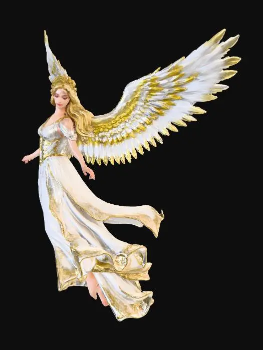 3D model for descending
 angel
