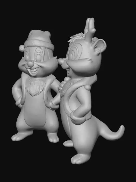 3D model for Holiday Chipmunks