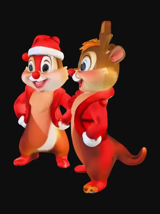 3D model for Holiday Chipmunks