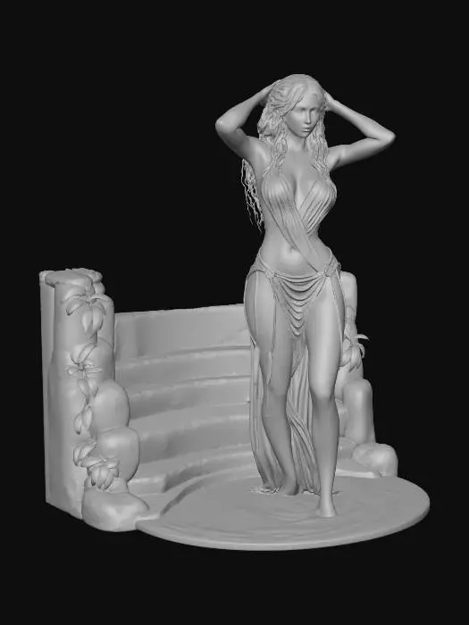 3D model for Waterfall Goddess