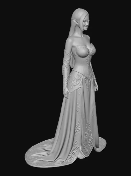 3D model for Elven Elegance