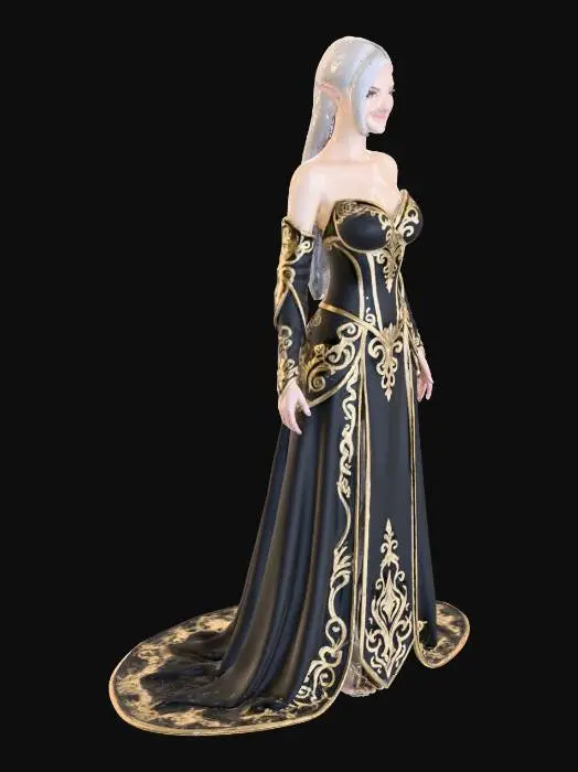 3D model for Elven Elegance