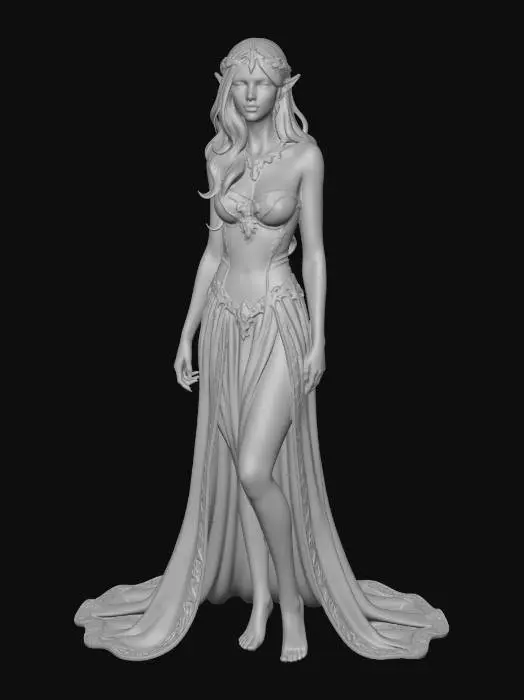 3D model for Elven Elegance