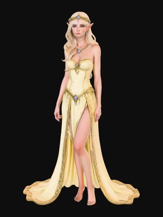 3D model for Elven Elegance