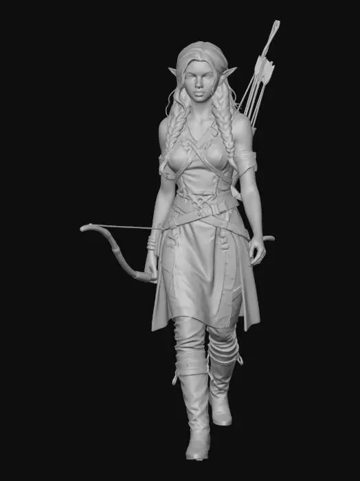 3D model for Elven Huntress