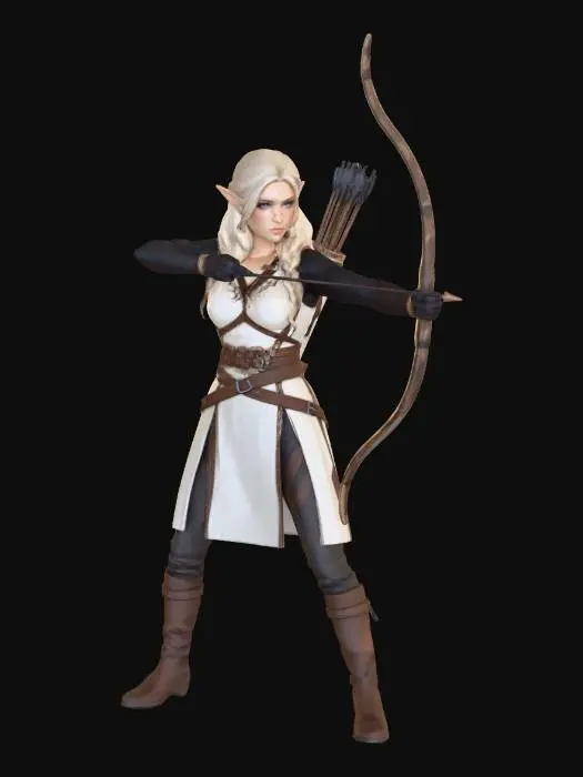 3D model for Elven Forest Archer