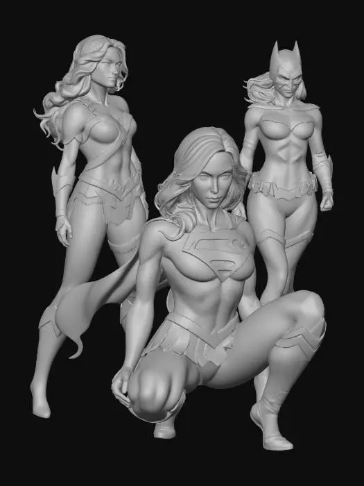 3D model for Justice League Heroines