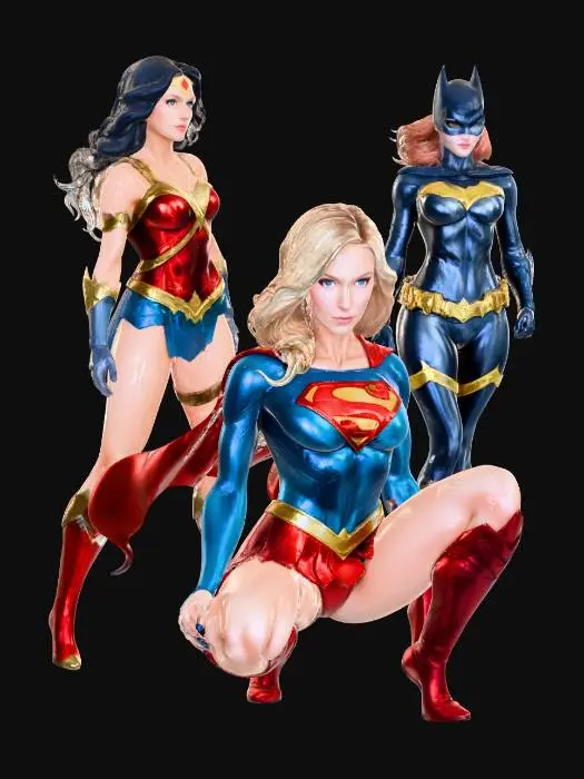 3D model for Justice League Heroines