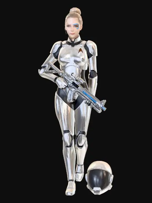 3D model for seven of nine space marine