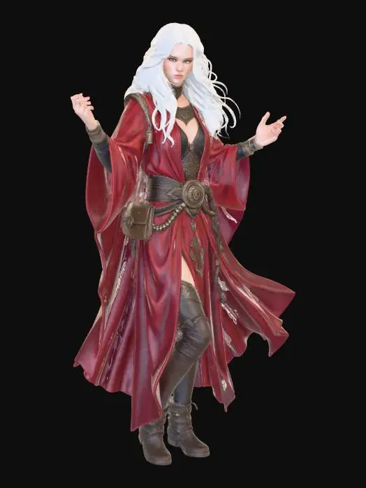 3D model for Crimson Enchantress of the Sigil Circle