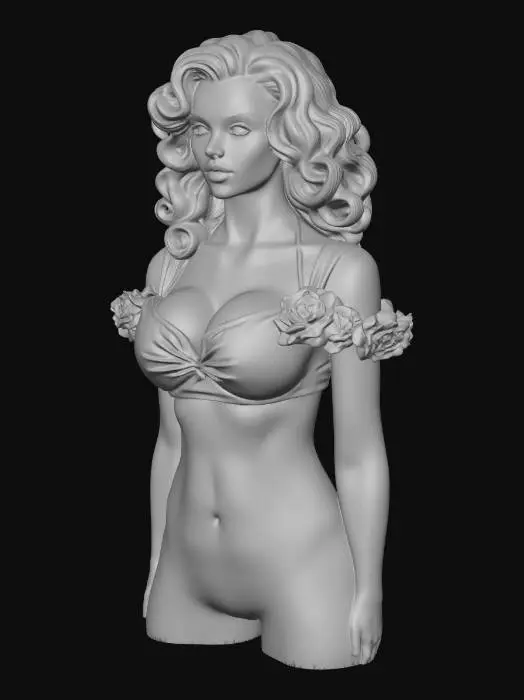 3D model for Cream and Roses Glamour