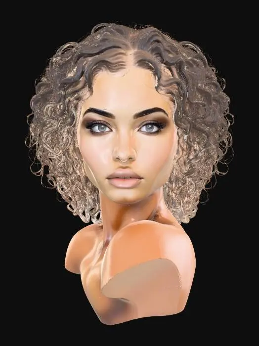 3D model for Luminous Curls