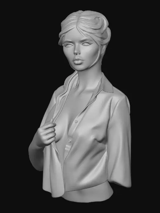 3D model for Penny in a White Shirt