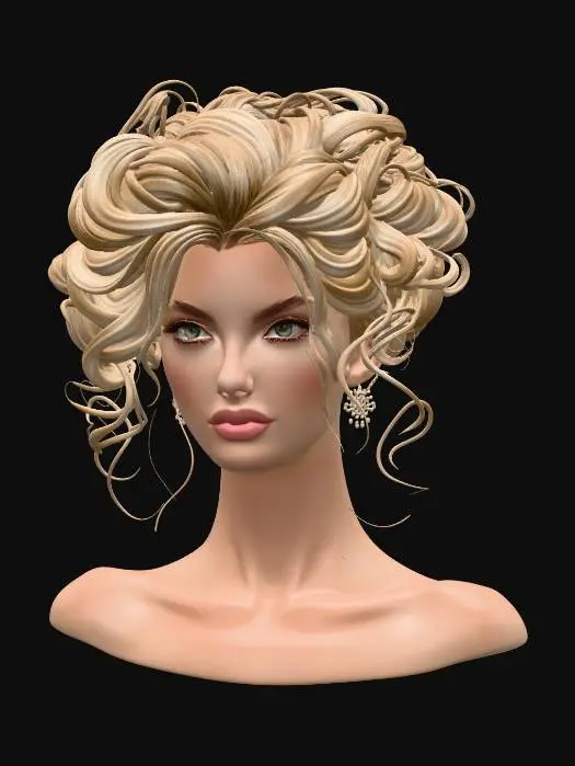 3D model for Teal Elegance