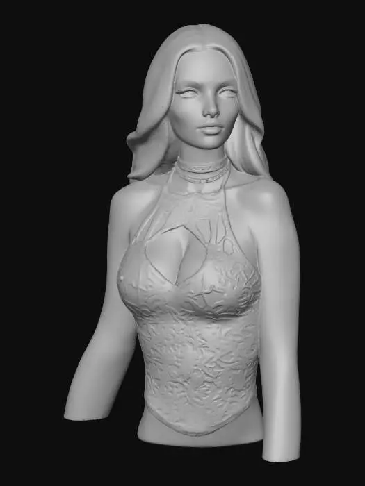 3D model for Ethereal Lace Portrait