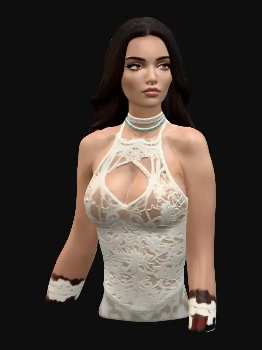 3D model for Ethereal Lace Portrait