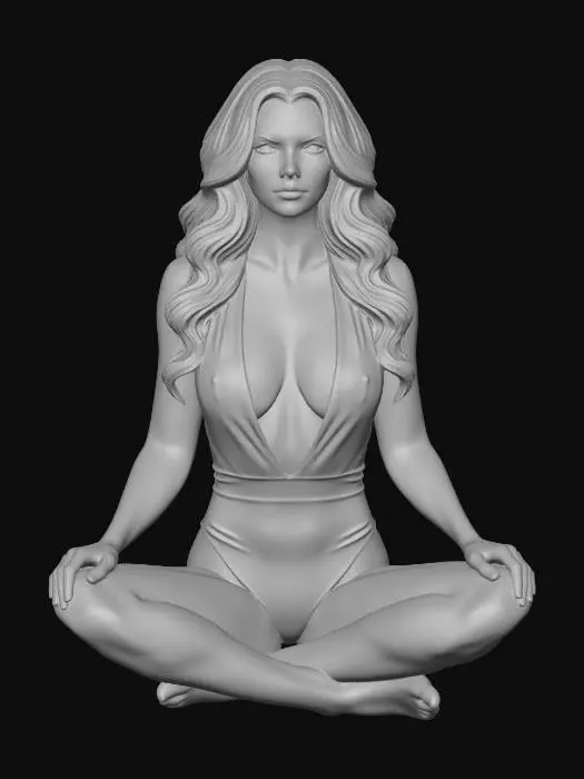 3D model for Serene in White