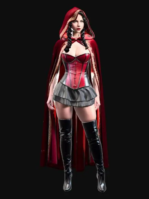 3D model for Crimson Cloak Enchantress