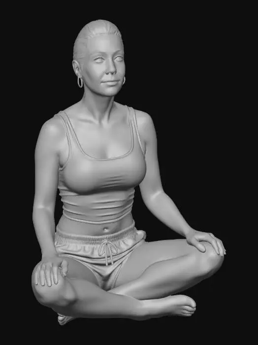 3D model for Blue Lotus Meditation