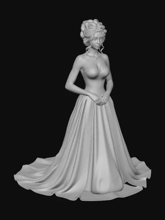 3D model for Embroidered Elegance