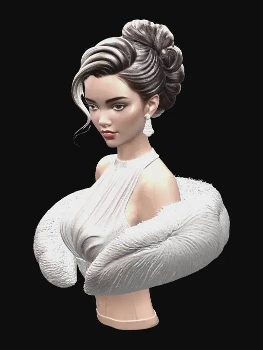 3D model for Elegance in Silver