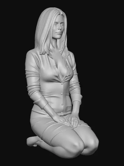 3D model for Black Dress Portrait