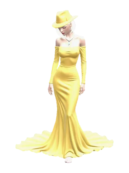 Penny Golden Elegance 3D model, vytvořený pomocí AI