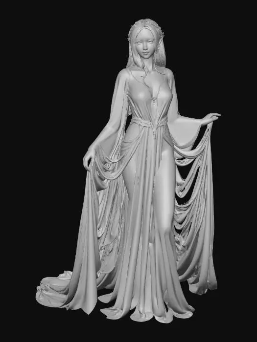 3D model for Cascade of Silk and Moonlight