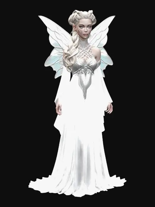 3D model for Stained Glass Angel