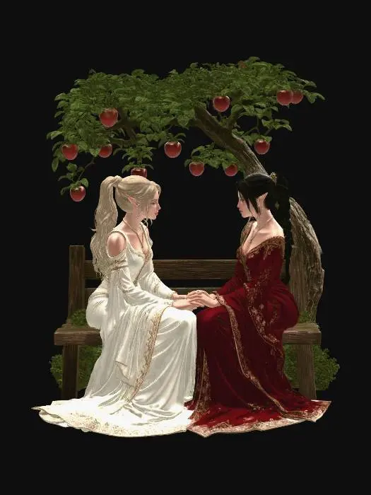 3D model for Elven Hearts Under the Apple Tree
