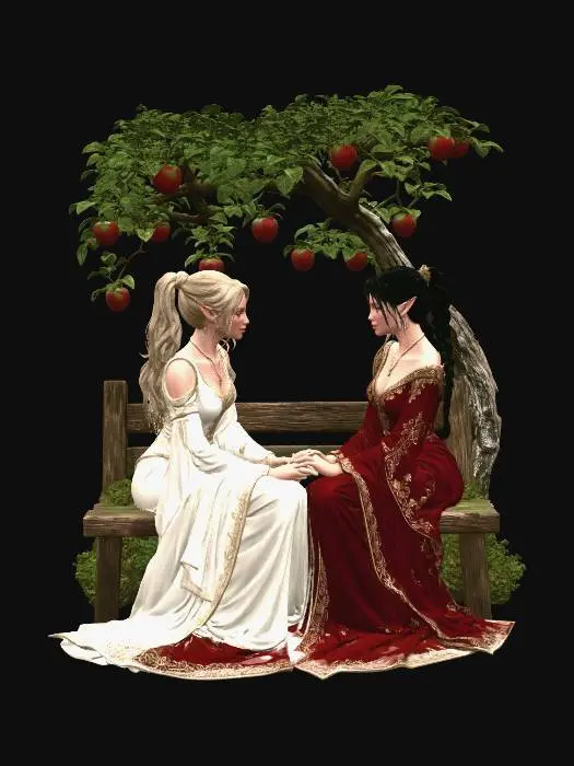3D model for Elven Hearts Under the Apple Tree